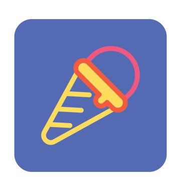 Buz koni vektör simgesi