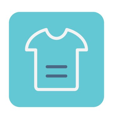 t gömlek vektör simgesi