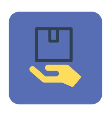 Paket bakım vektör simgesi