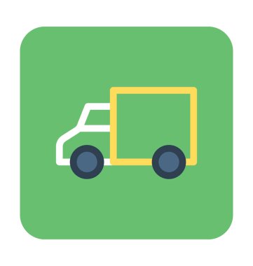 servis van vektör simgesi