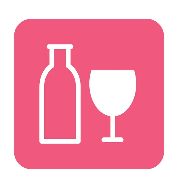 Drink Flat Vector Icon — Stock Vector