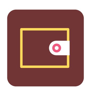 Cüzdan Düz Vektör Simgesi