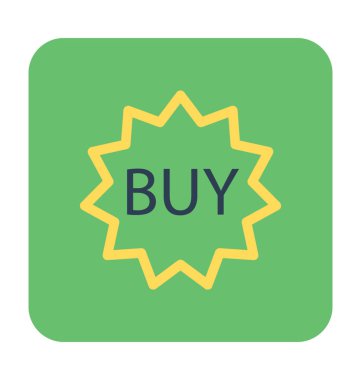 Düz vektör simge satın