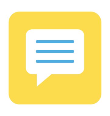 konuşma kabarcığı vektörü simgesi