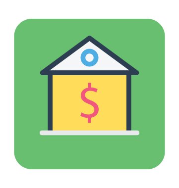 Banka oluşturma vektör simgesi