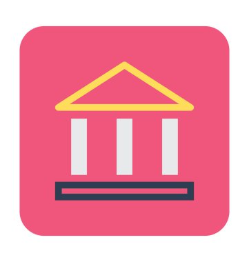 okul oluşturma vektör simgesi