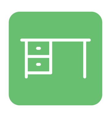 ofis masası vektör simgesi