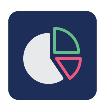 pasta grafiği vektör simgesi