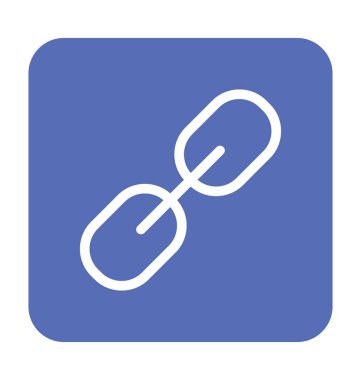 bağlantı düz vektör simgesi