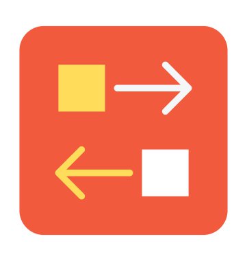 Veri paylaşımı vektör simgesi