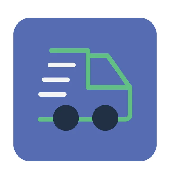 Delivery Van Vector Icon — Stock Vector