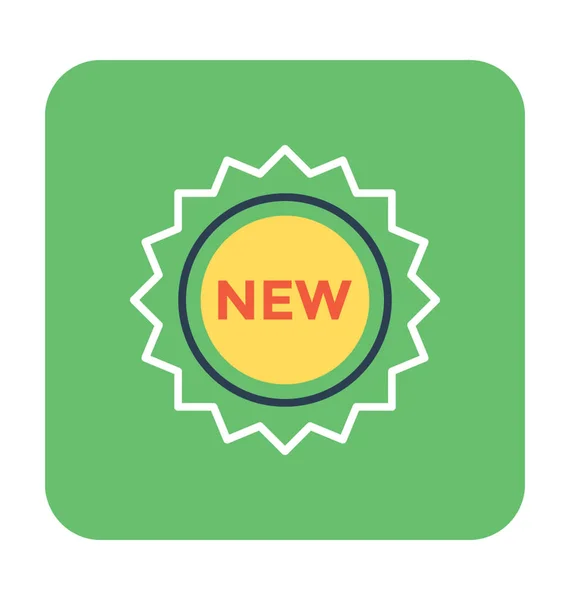 New Sticker Vector Icon — Stock Vector