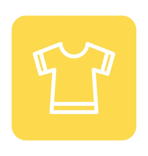 Shirt Flat Vector Ícone — Vetor de Stock