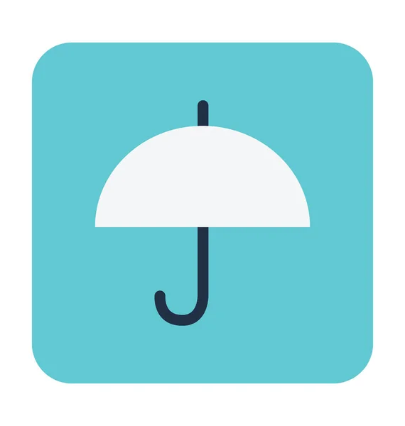 Parapluie Flat Vector Icône — Image vectorielle