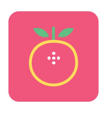 Turuncu Düz Vektör Simgesi