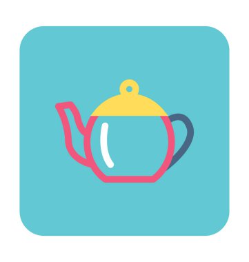 çay potu vektör simgesi