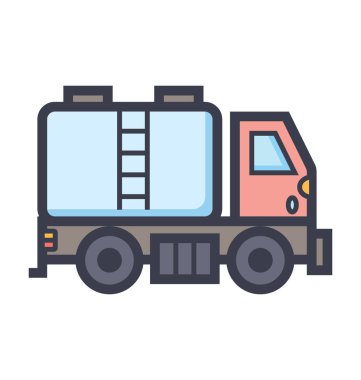 Su deposu illüstrasyon renkli