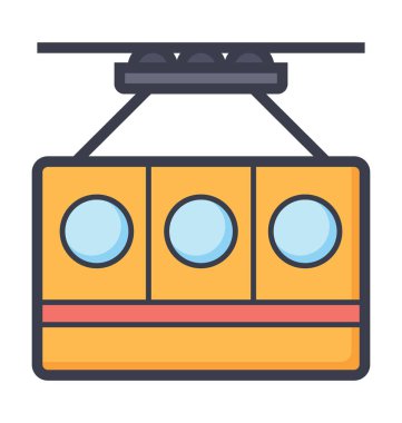 İp yolu renkli çizimi