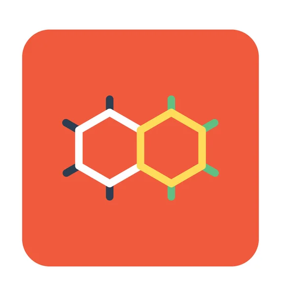 Molekül Flachvektorsymbol — Stockvektor