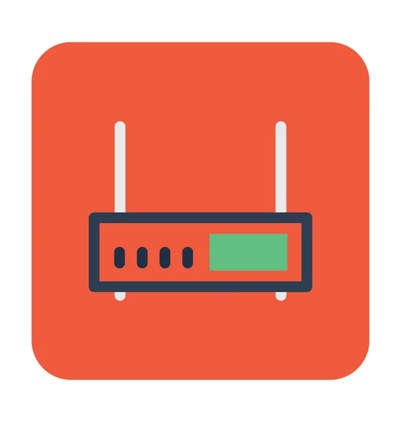 Ícone Vetor Modem Internet —  Vetores de Stock