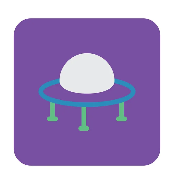 Ufo Flat Vector Icon — Stockvector