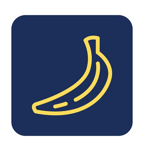 Banaan Platte Vector Icon — Stockvector