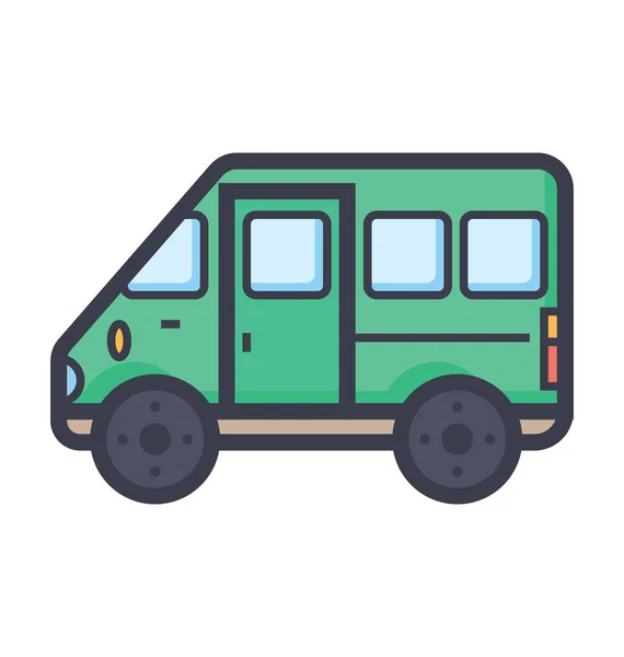 観光バス色の図 — ストックベクタ