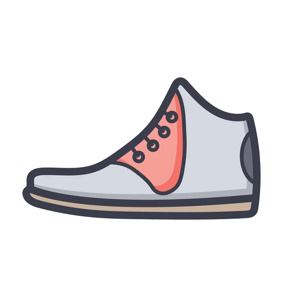 Boot Ploché Barevné Ilustrace — Stockový vektor