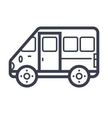 Tur otobüsü hat illüstrasyon