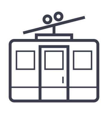 Hava Asansör düzgün çizgi çizim