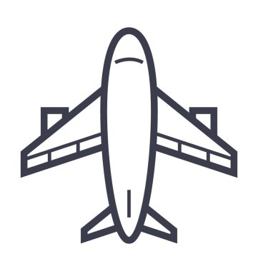 Uçak düzgün çizgi çizim