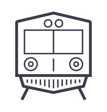 Tramvay düzgün çizgi çizim