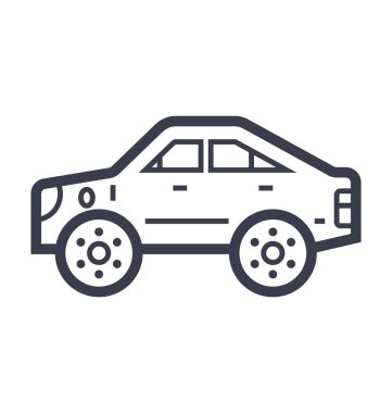 Hatchback düz çizgi çizim