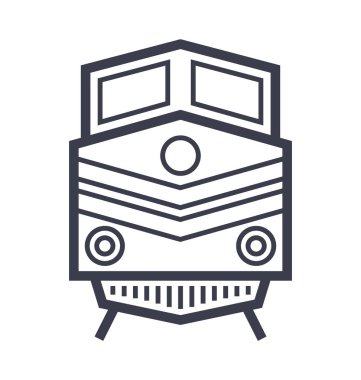 Tren düzgün çizgi çizim