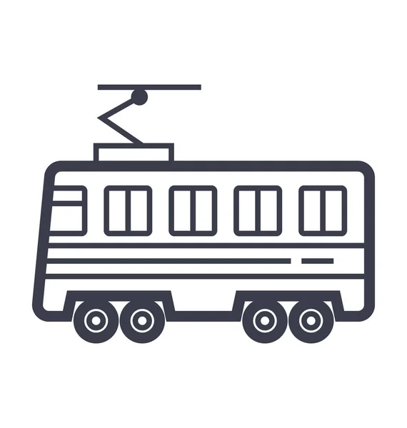 Omnibus Smooth Line Ilustración — Vector de stock