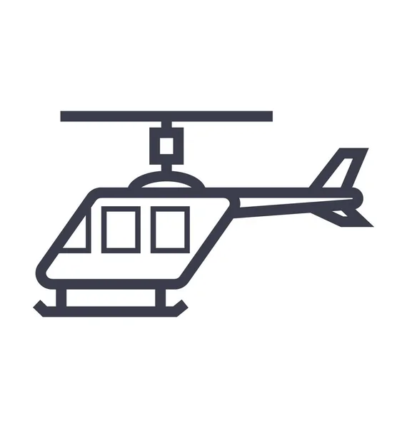 Вертоліт Smooth Line Ілюстрація — стоковий вектор