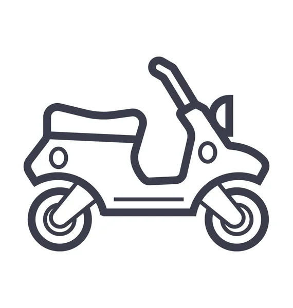 Scooty Smooth Line Ilustración — Vector de stock