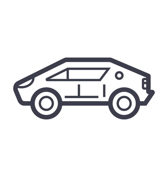 Hatchback Smooth Line Ilustración — Vector de stock