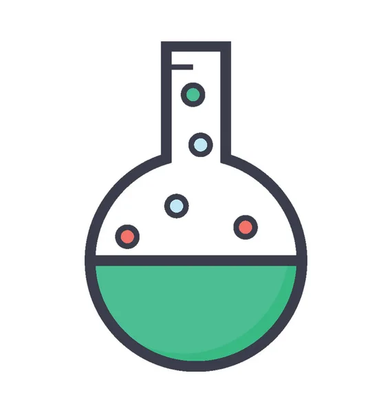 Conical Flask Vector Icon — Stock Vector