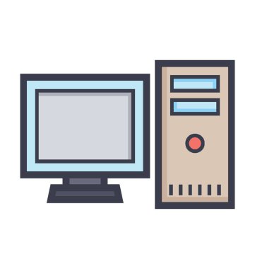 Bilgisayar vektör çizim renkli