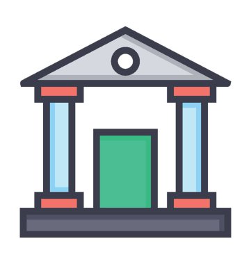 okul oluşturma vektör simgesi