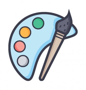 Resim düz vektör simgesi