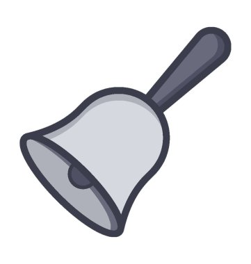 El çan vektör simgesi