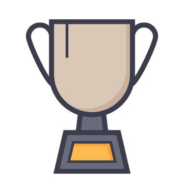 Trophy Düz Vektör Simgesi