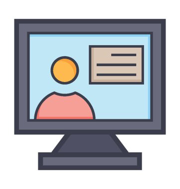 Haber man vektör simgesi