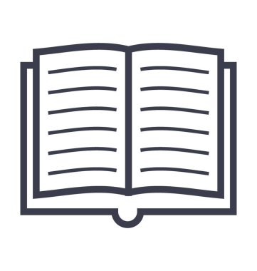 Kitap vektör simgesini aç