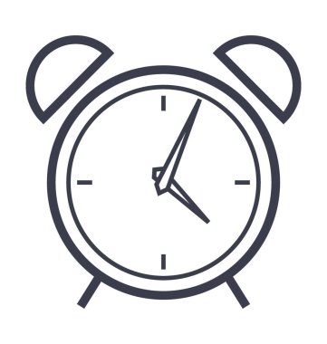 Alarm saat vektör simgesi