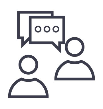 iletişim hattı vektör simgesi