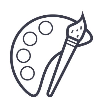 Tablo satırı vektör simgesi