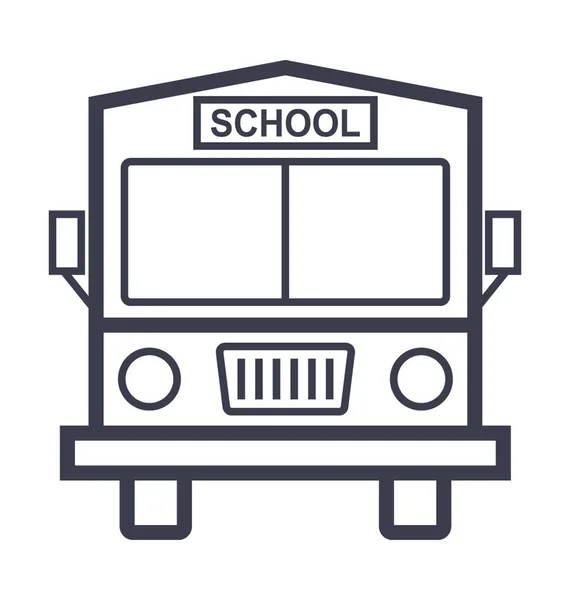 Autobus Linky Vektorové Ikony — Stockový vektor